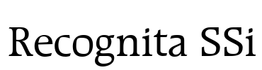 Recognita SSi Font Image