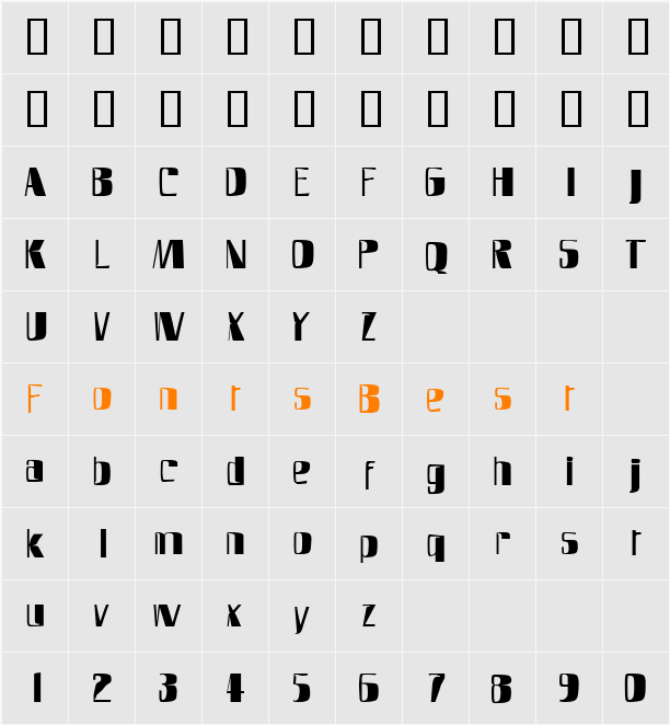 SlimFast AH Character Map
