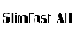 SlimFast AH Font Image