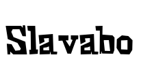 Slavabo Font Image