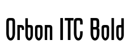 Orbon ITC Bold Font Image