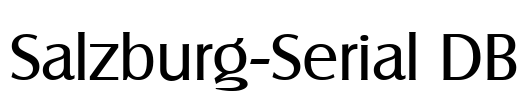 Salzburg-Serial DB Font Image