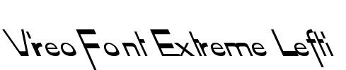 Vireo Font Extreme Lefti Font Image