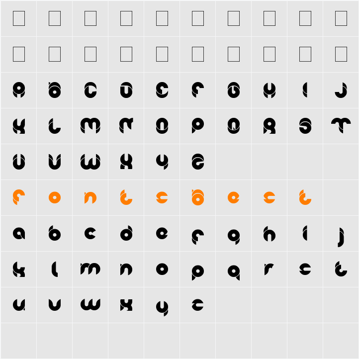 chewedkandi Character Map