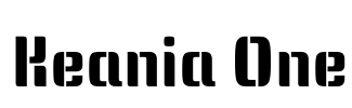Keania One Font Image