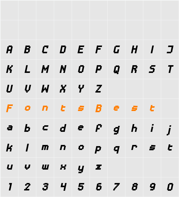 DisposableDroid BB Character Map