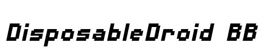 DisposableDroid BB Font Image