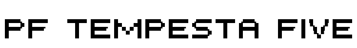 PF Tempesta Five Font Image