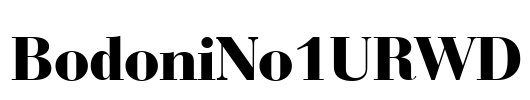 BodoniNo1URWD