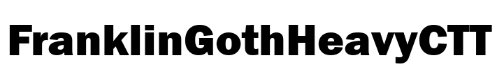 FranklinGothHeavyCTT