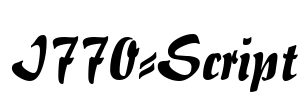 I770-Script Font Image
