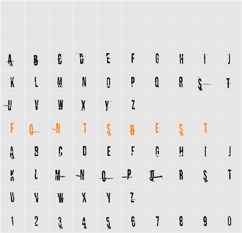 I tell you all my secrets Demo Character Map