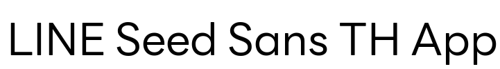 LINE Seed Sans TH App Font Image