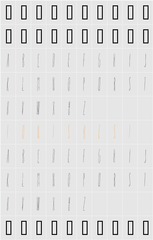 Sleeping on a Cloud Character Map