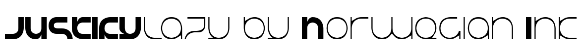 JUSTIFYlazy by Norwegian Ink Font Image
