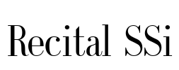 Recital SSi Font Image