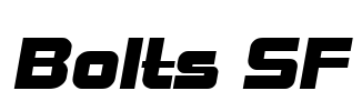 Bolts SF Font Image