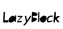 LazyBlock Font Image