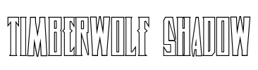 Timberwolf Shadow Font Image