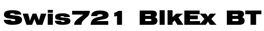 Swis721 BlkEx BT Font Image