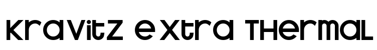 Kravitz Extra Thermal Font Image