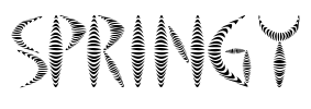 Springy Font Image