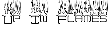 Up In Flames Font Image