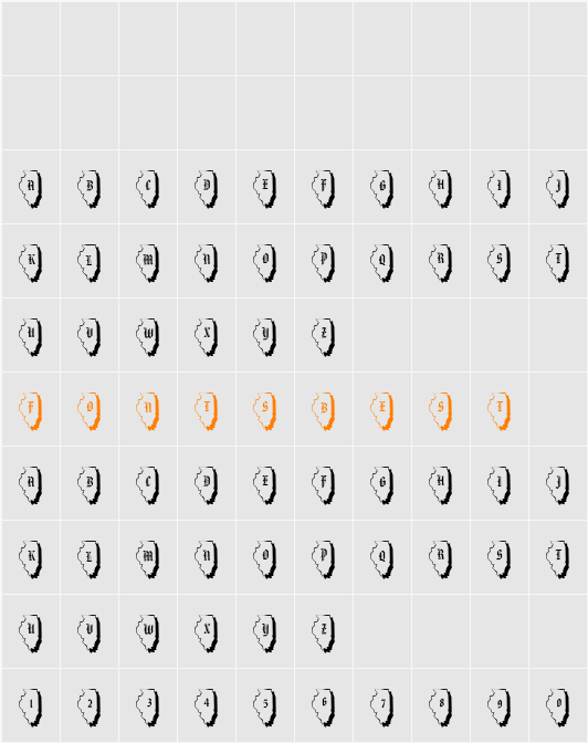 pf_il-shadowed Character Map