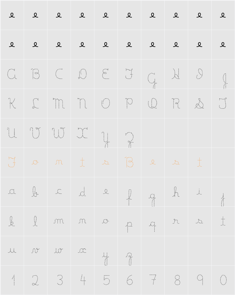 Lumen Character Map