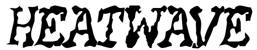 HEATWAVE Font Image