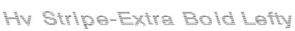 Hv Stripe-Extra Bold Lefty Font Image