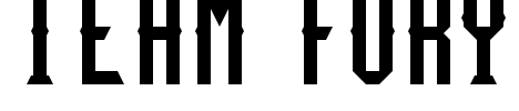 Team Fury Font Image