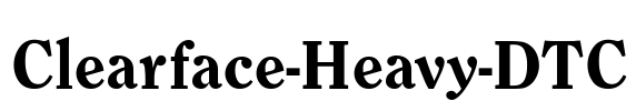 Clearface-Heavy-DTC Font Image