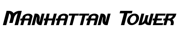 Manhattan Tower Font Image
