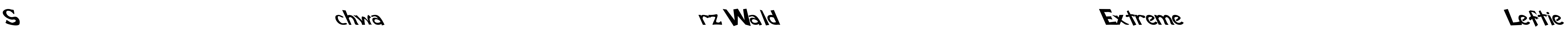 Schwarz Wald Extreme Leftie Font Image
