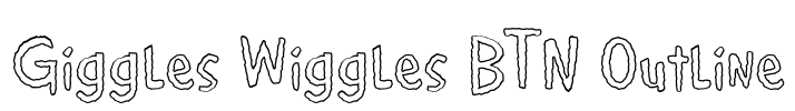 Giggles Wiggles BTN Outline Font Image