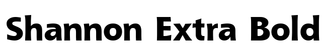 Shannon Extra Bold
