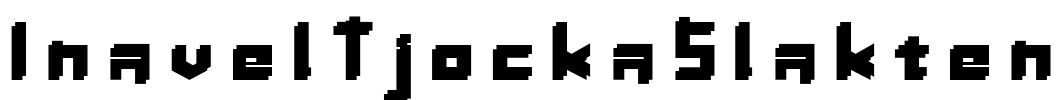 InavelTjockaSlakten Font Image