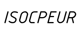 ISOCPEUR Font Image