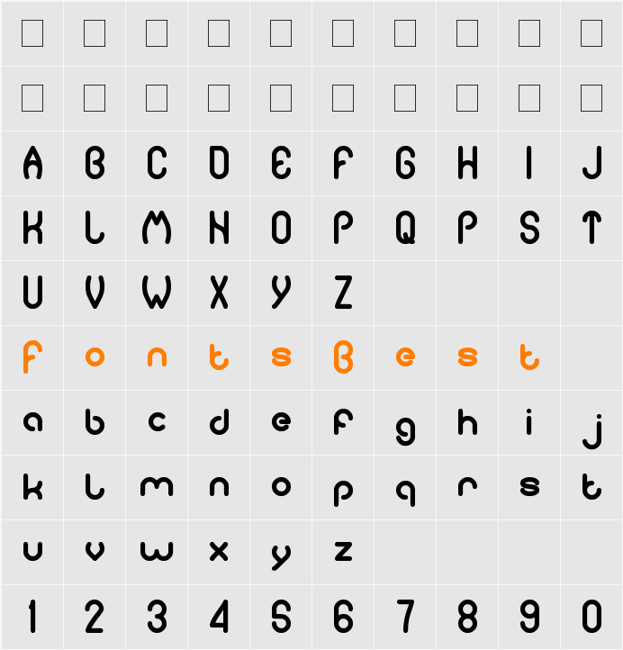 pure and simple everytime Character Map