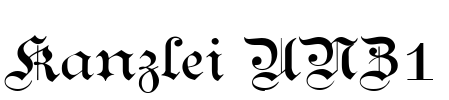 Kanzlei UNZ1 Font Image