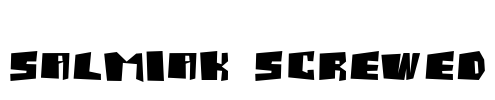 Salmiak Screwed Font Image