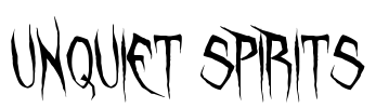 Unquiet Spirits Font Image