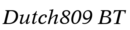Dutch809 BT