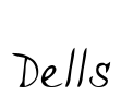 Dells Font Image