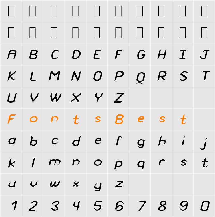 Spike-Extended Character Map