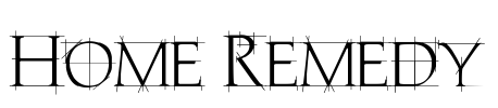 Home Remedy Font Image