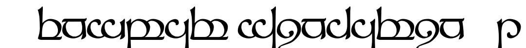 Tengwar Sindarin-1 Font Image