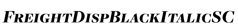 FreightDispBlackItalicSC