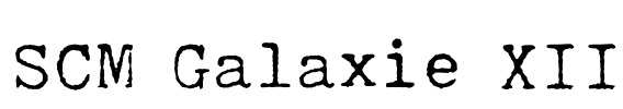 SCM Galaxie XII Font Image